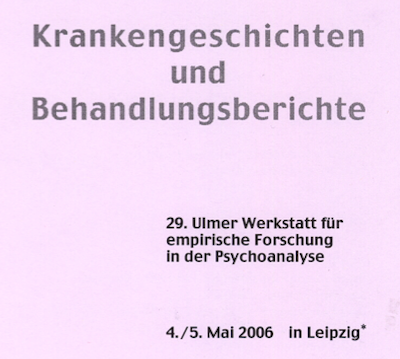 Krankengeschichten und Behandlungsberichte