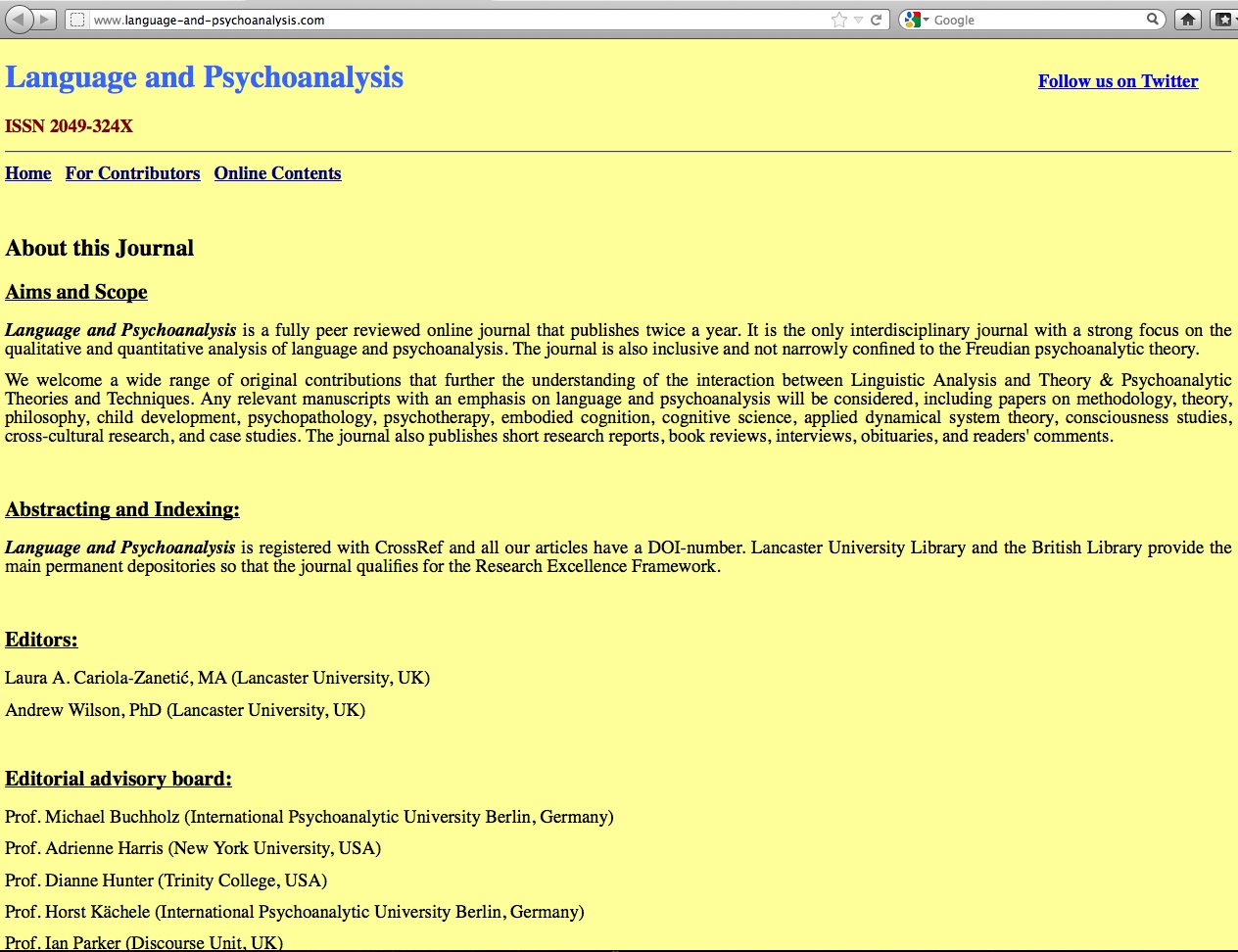 homepage