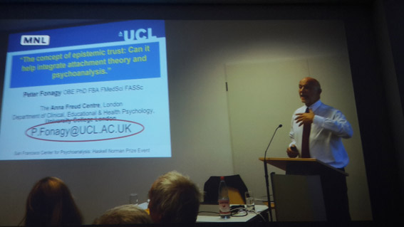 Peter Fonagy lecturing